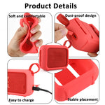 Capa de Silicone para Coluna JBL Go 4 com Correia de Fixação para Bicicleta ou Carrinho de Golfe