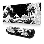 Tapete de Rato Gaming Big Wave em Borracha Antiderrapante para Secretária, 300x600x2mm, 300x700x3mm, 300x800x2mm, 300x800x3mm, 400x900x2mm, 400x900x3mm
