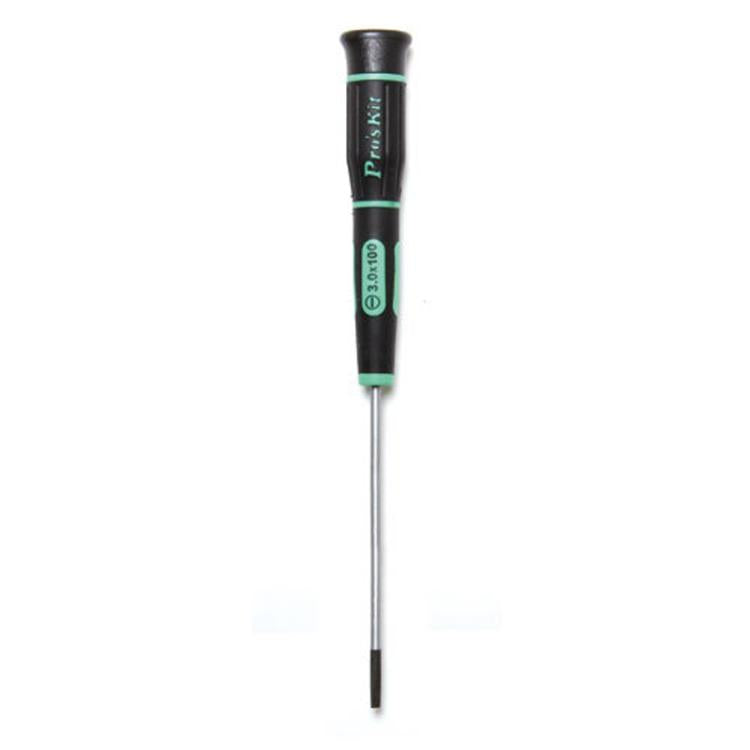 Chave de fendas de precisão ProsKit SD-081-S7 com fenda (3,0 x 100mm) para reparações eletrónicas diárias