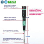Chave de fendas de precisão ProsKit SD-081-S7 com fenda (3,0 x 100mm) para reparações eletrónicas diárias