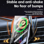 15W Car Sound Pickup Atmosphere Light Wireless Mobile Phone Charging Stand