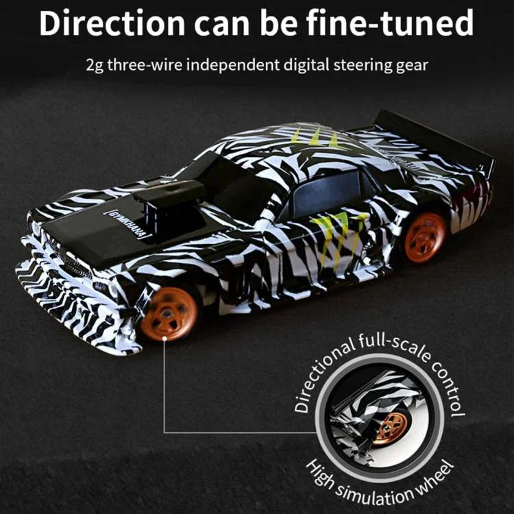 Carro de controlo remoto mini 4WD de deriva em escala 1:43, 4301 Mustang Preto, 4302 M3 Azul, 4303 911 Laranja, 4304 GTR Prateado, 4301G Mustang Preto com Giroscópio, 4302G M3 Azul com Giroscópio, 4303G 911 Laranja com Giroscópio