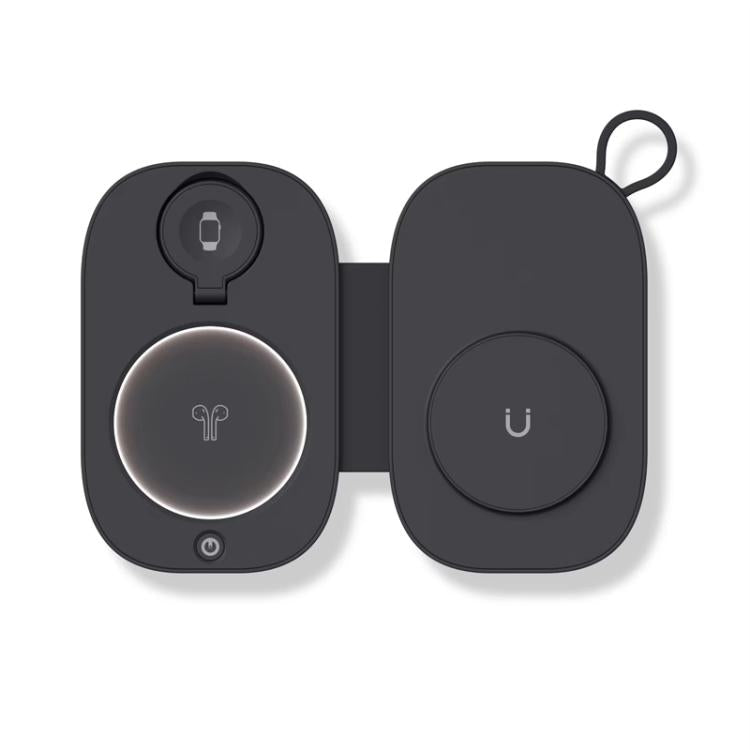 Carregador Sem Fios Magnético Dobrável 3 em 1 T5 para Apple Watch / iPhone / AirPods