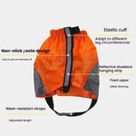 AOTU AT8917 1 Par de Cobre-pés para Montanhismo ao Ar Livre com Faixa Reflectora, Calçado para Caminhadas à Prova de Neve, Cobre-sandálias para Deserto e Areia