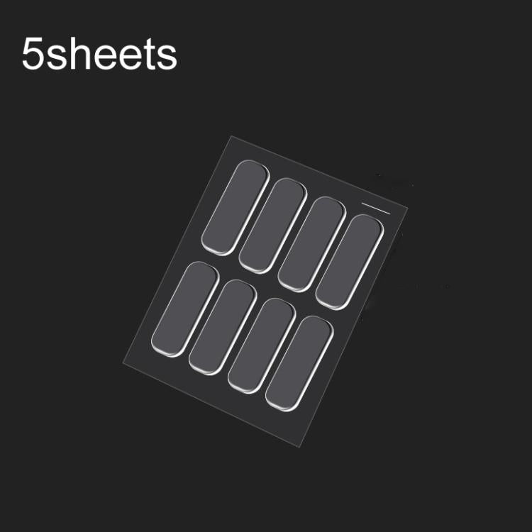 5 Folhas / Pacote de Almofadas Autocolantes Transparentes Invisíveis Anti-Colisão para Cantos de Móveis e Secretárias, 35 x 10mm, 63 x 10mm, 150 x 15mm