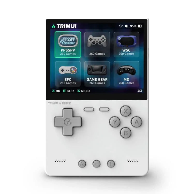 Consola portátil de bolso de código aberto TRIMUI BRICK com Bluetooth sem fios HD Retro Arcade, padrão sem cartão, 64G, 128G, 256G