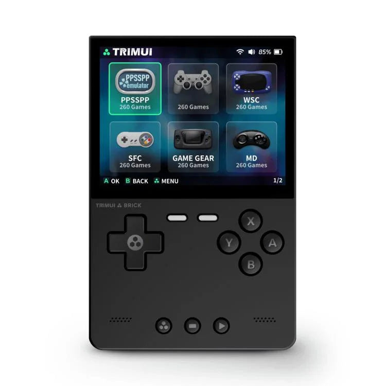 Consola portátil de bolso de código aberto TRIMUI BRICK com Bluetooth sem fios HD Retro Arcade, padrão sem cartão, 64G, 128G, 256G