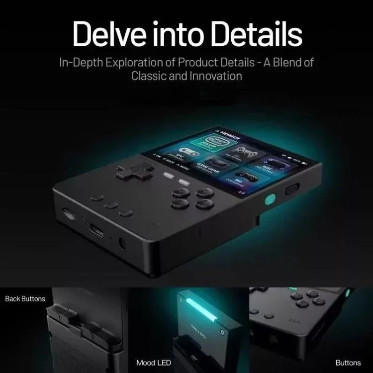 Consola portátil de bolso de código aberto TRIMUI BRICK com Bluetooth sem fios HD Retro Arcade, padrão sem cartão, 64G, 128G, 256G