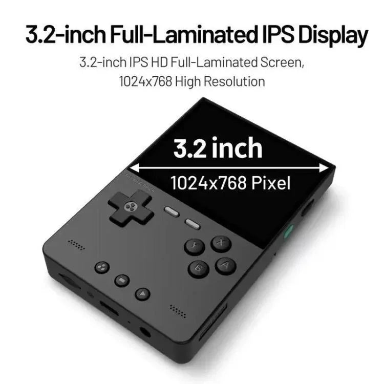 Consola portátil de bolso de código aberto TRIMUI BRICK com Bluetooth sem fios HD Retro Arcade, padrão sem cartão, 64G, 128G, 256G