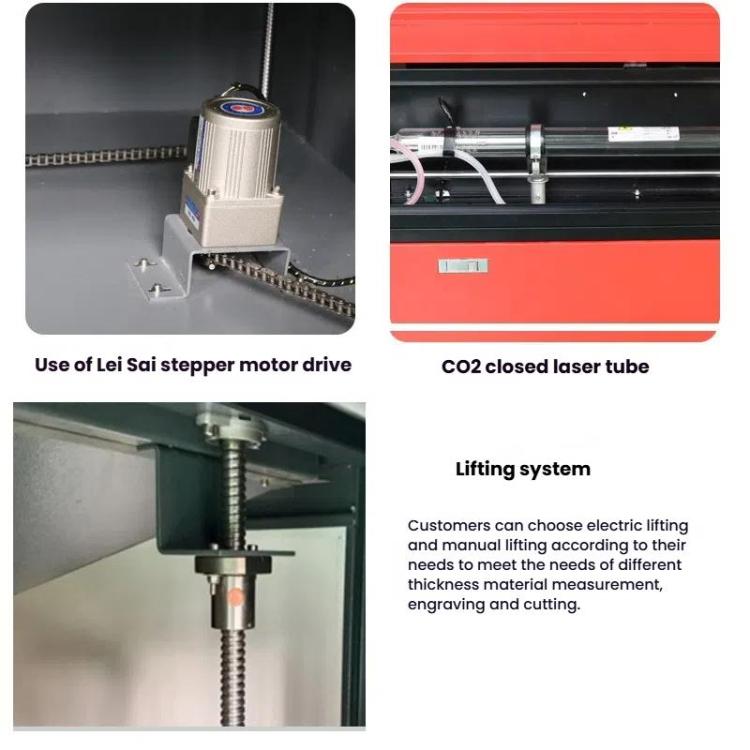 Máquina de Gravação a Laser CO2 3020B para Madeira, Couro, Carpintaria, Plugue UE