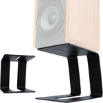 Suporte de Metal para Coluna de Secretária com Amortecimento de Vibração e Inclinação para Monitor de Estúdio, ESL-004 Preto
