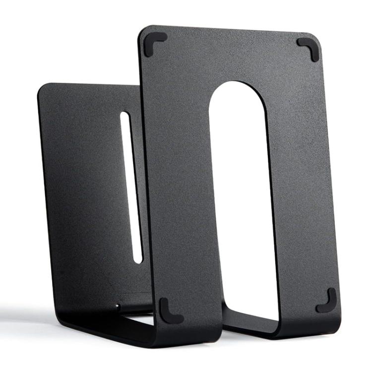 Suporte de Metal para Coluna de Secretária com Amortecimento de Vibração e Inclinação para Monitor de Estúdio, ESL-004 Preto