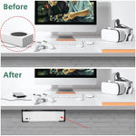 Suporte de armazenamento para debaixo da secretária para Xbox One S / X, Xbox 360