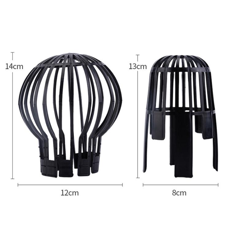 Cobertura de Filtro para Sistema de Drenagem de Jardim Funil de Proteção para Tubo de Vazamento em Beiral, Esférico, Vertical