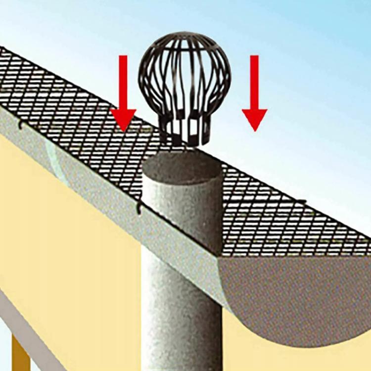 Cobertura de Filtro para Sistema de Drenagem de Jardim Funil de Proteção para Tubo de Vazamento em Beiral, Esférico, Vertical