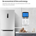 Termóstato Digital Inteligente com Retroiluminação, Controlo de Temperatura com Contagem Decrescente, Interruptor de Tomada, Temporizador, Controlador de Temperatura, Retroiluminação Plugue US, Retroiluminação Plugue UK, Retroiluminação Plugue AU