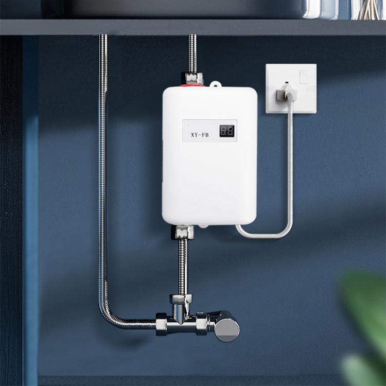 Aquecedor Elétrico de Água Pequeno Sem Reservatório 3000W para Cozinha e Casa de Banho, Plugue US, Plugue UK, Plugue UE, Plugue AU