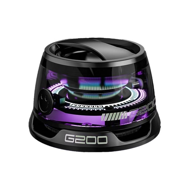 Coluna Bluetooth TWS Mini Magnética G200 com Subwoofer e Luz Ambiente Colorida, G200