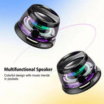 Coluna Bluetooth TWS Mini Magnética G200 com Subwoofer e Luz Ambiente Colorida, G200