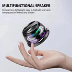 Coluna Bluetooth TWS Mini Magnética G200 com Subwoofer e Luz Ambiente Colorida, G200