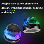 Luz Ambiente RGB Portátil RK-C250 Coluna Bluetooth Magnética com Função de Carregamento Sem Fios, RK-C250