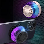 Luz Ambiente RGB Portátil RK-C250 Coluna Bluetooth Magnética com Função de Carregamento Sem Fios, RK-C250