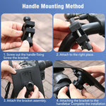 Suporte para Telemóvel Impermeável para Bicicleta com Rotação de 360 Graus, Suporte para Telemóvel para Motociclo, Modelo para Guiador, Modelo para Espelho Retrovisor