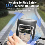 Suporte para Telemóvel Impermeável para Bicicleta com Rotação de 360 Graus, Suporte para Telemóvel para Motociclo, Modelo para Guiador, Modelo para Espelho Retrovisor