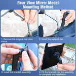 Suporte para Telemóvel Impermeável para Bicicleta com Rotação de 360 Graus, Suporte para Telemóvel para Motociclo, Modelo para Guiador, Modelo para Espelho Retrovisor