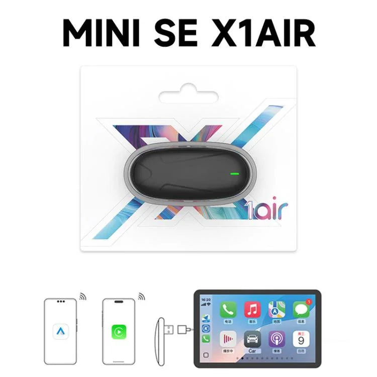 Adaptador Original Carplay com Fio para Sem Fios, Caixa de Conexão para Carro Android, MINI SE X1AIR Preto, MINI SE X2AIR Preto