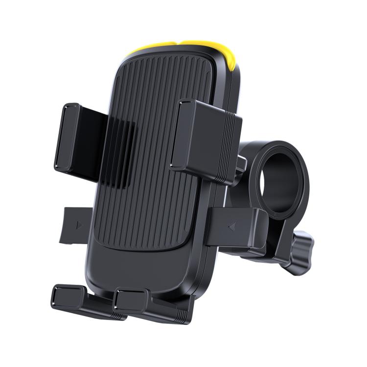 Suporte para Telemóvel para Bicicleta e Motociclo com Correia de Silicone Oculta, Guiador, Espelho Retrovisor