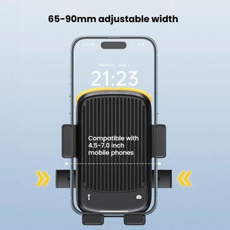 Suporte para Telemóvel para Bicicleta e Motociclo com Correia de Silicone Oculta, Guiador, Espelho Retrovisor