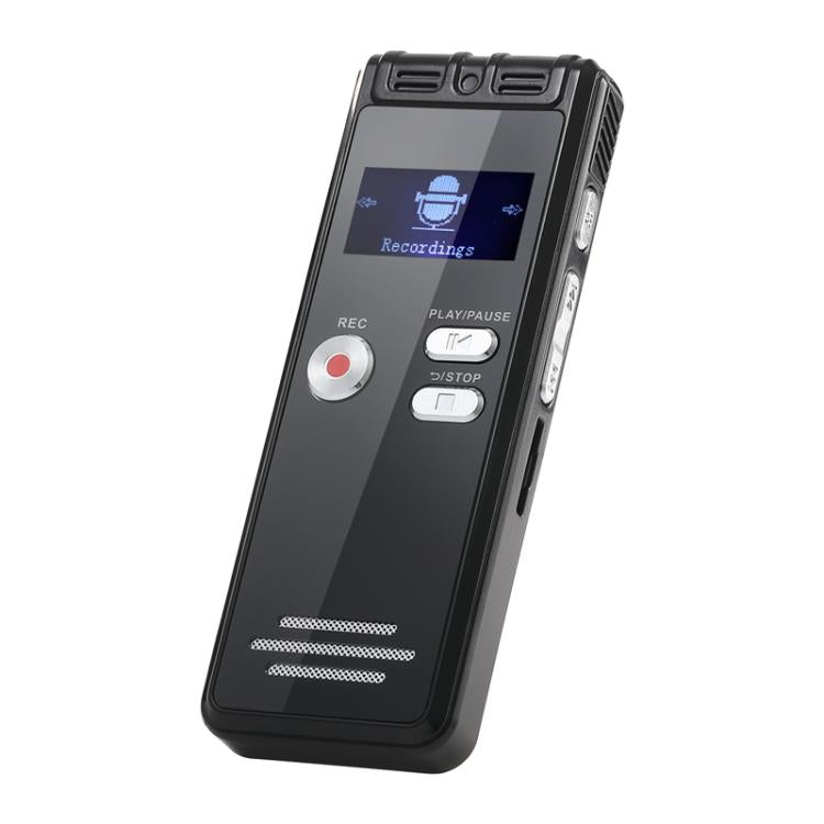 Gravador de Entrevistas SK6 com Ecrã LED de 0,8 polegadas, MP3 Recarregável por USB, Sem Memória, 32GB