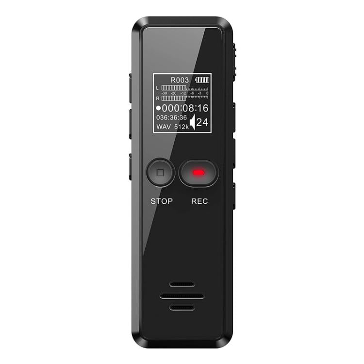 Mini Gravador de Entrevistas com Ecrã LCD de 0,9 polegadas, MP3 com Carregamento USB, 8GB, 16GB, 32GB, 64GB