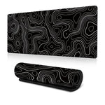 Tapete de Rato Grande Abstrato para Gaming e Escritório, 300x600x2mm, 300x700x2mm, 300x800x2mm, 400x900x2mm