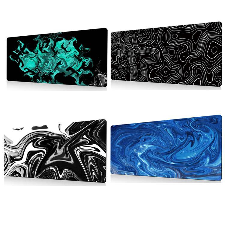 Tapete de Rato Grande Abstrato para Gaming e Escritório, 300x600x2mm, 300x700x2mm, 300x800x2mm, 400x900x2mm