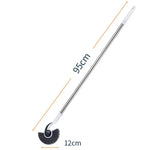 Escova para aquário com cabo longo para limpeza e remoção de algas, escova para parede interior de aquário, 95cm, 125cm, 157cm