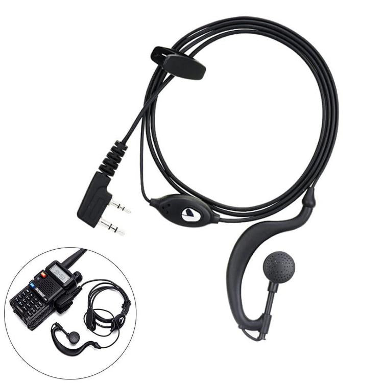 Auricular durável intra-auricular para intercomunicador walkie talkie BAOFENG
