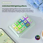 MKESPN W908 Teclado Mecânico Gaming RGB Retroiluminado, Hot-Swappable, Definição de Macros, Sem Fios Tri-Mode