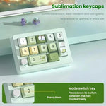 MKESPN W908 Teclado Mecânico Gaming RGB Retroiluminado, Hot-Swappable, Definição de Macros, Sem Fios Tri-Mode