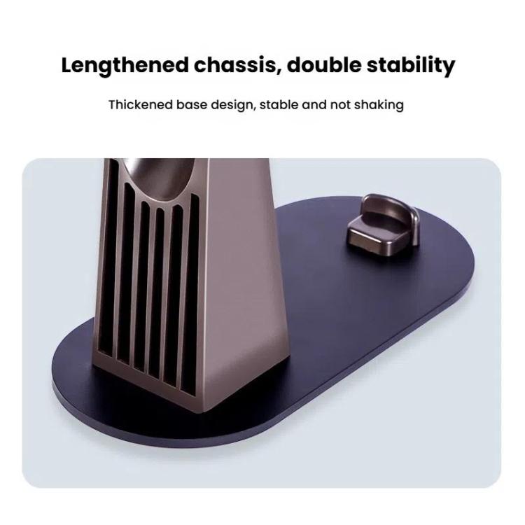 Suporte Vertical de Secretária para Alisador Dyson Airstrait HT01 com Compartimento de Armazenamento para Carregador