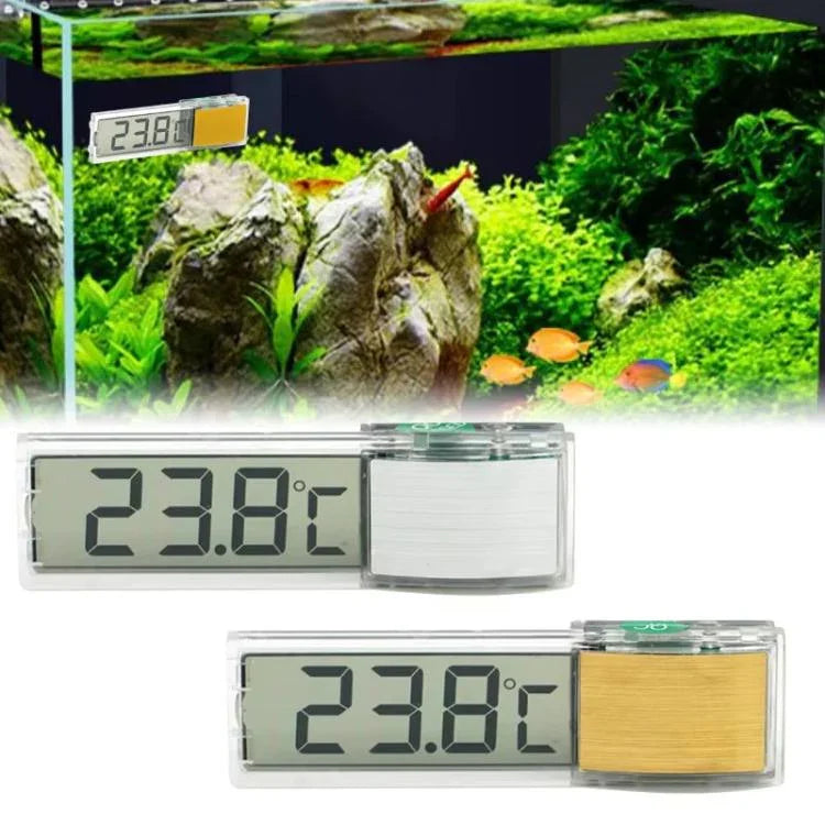 Termómetro digital sem fios para aquário LK-50, LCD externo transparente, medidor electrónico de temperatura da água