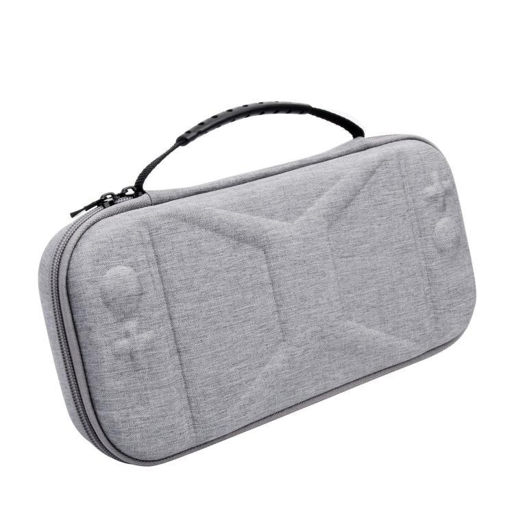 Bolsa de Armazenamento para 2 Consolas de Jogo Nintendo Switch Bolsa de Mão em Tecido EVA, Padrão X Cinzento, Padrão X Preto