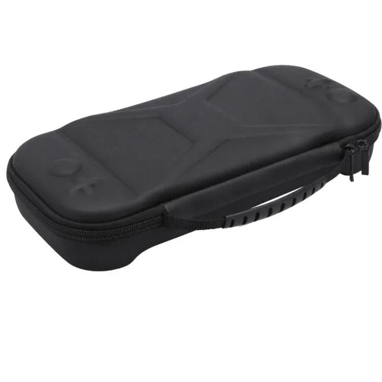 Bolsa de Armazenamento para 2 Consolas de Jogo Nintendo Switch Bolsa de Mão em Tecido EVA, Padrão X Cinzento, Padrão X Preto