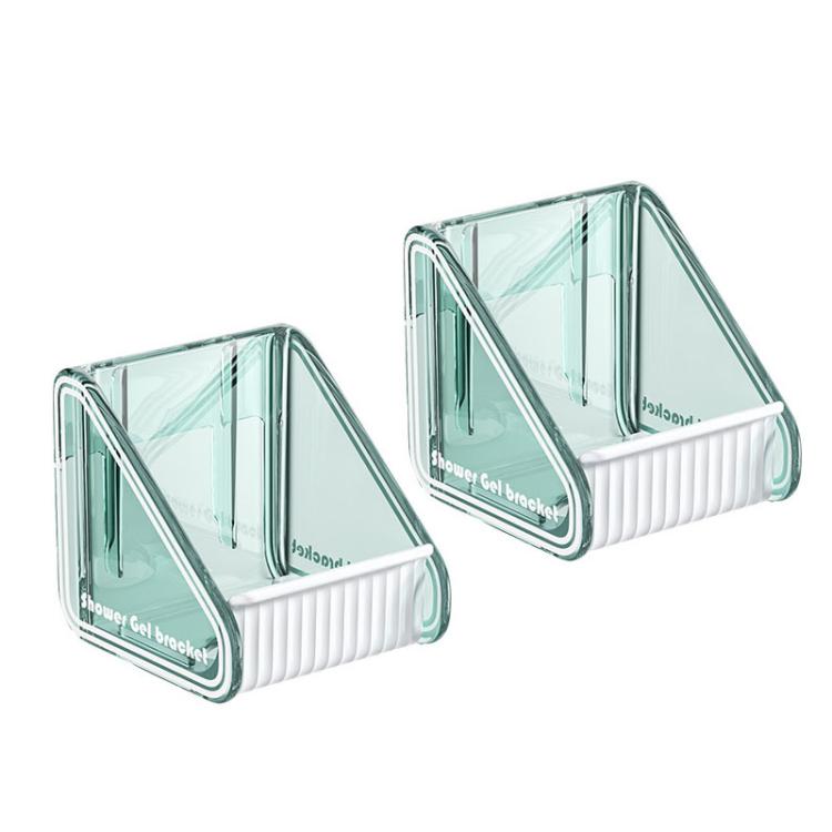 2pcs / Pacote Suporte de Gel de Duche e Champô Montado na Parede com Distância de Orifício Ajustável