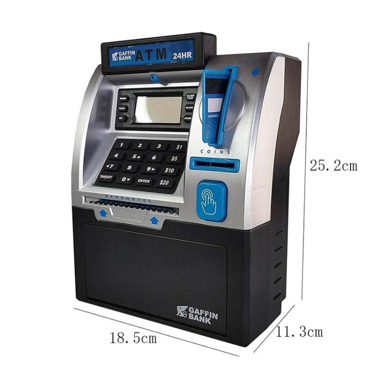 Cofre Infantil Simulado de Caixa Automática com Leitor de Cartão e Senha Inteligente
