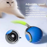 Brinquedos Interativos para Gato Bola Auto Rolante Inteligente USB Recarregável Bola para Gato Ajuste de Duas Velocidades, TUTU Laranja, TUTU Azul