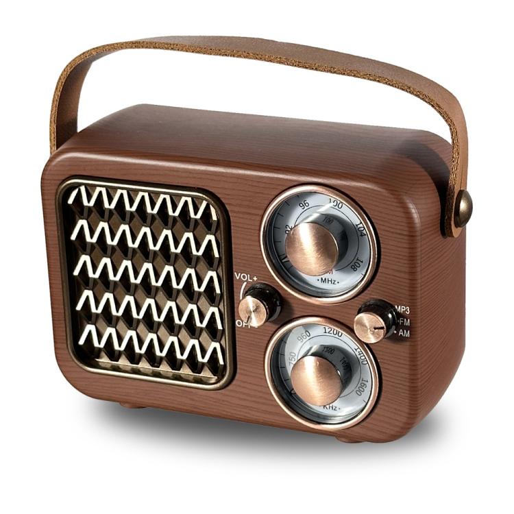 Rádio Retro Multifuncional Coluna Bluetooth Áudio Portátil Decoração, Padrão de Ondas, Risca Horizontal, Superfície Têxtil, Grelha Vertical