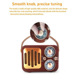 Rádio Retro Multifuncional Coluna Bluetooth Áudio Portátil Decoração, Padrão de Ondas, Risca Horizontal, Superfície Têxtil, Grelha Vertical