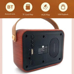 Rádio Retro Multifuncional Coluna Bluetooth Áudio Portátil Decoração, Padrão de Ondas, Risca Horizontal, Superfície Têxtil, Grelha Vertical